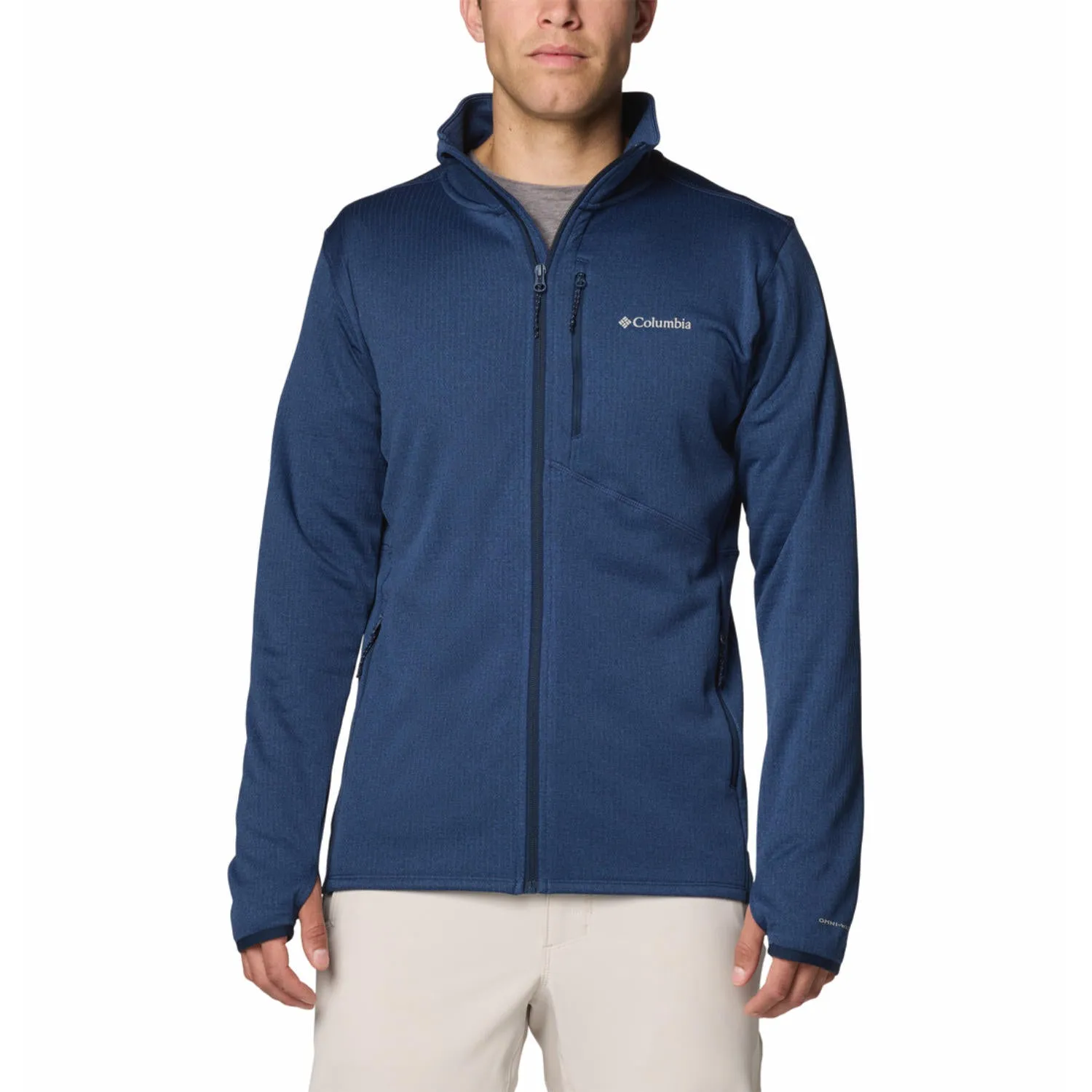 Columbia Men Blue Omni-Wick Park View Fleece Jacket