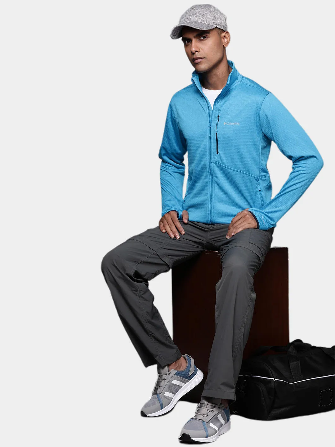 Columbia Men Blue Omni-Wick Park View Fleece Jacket