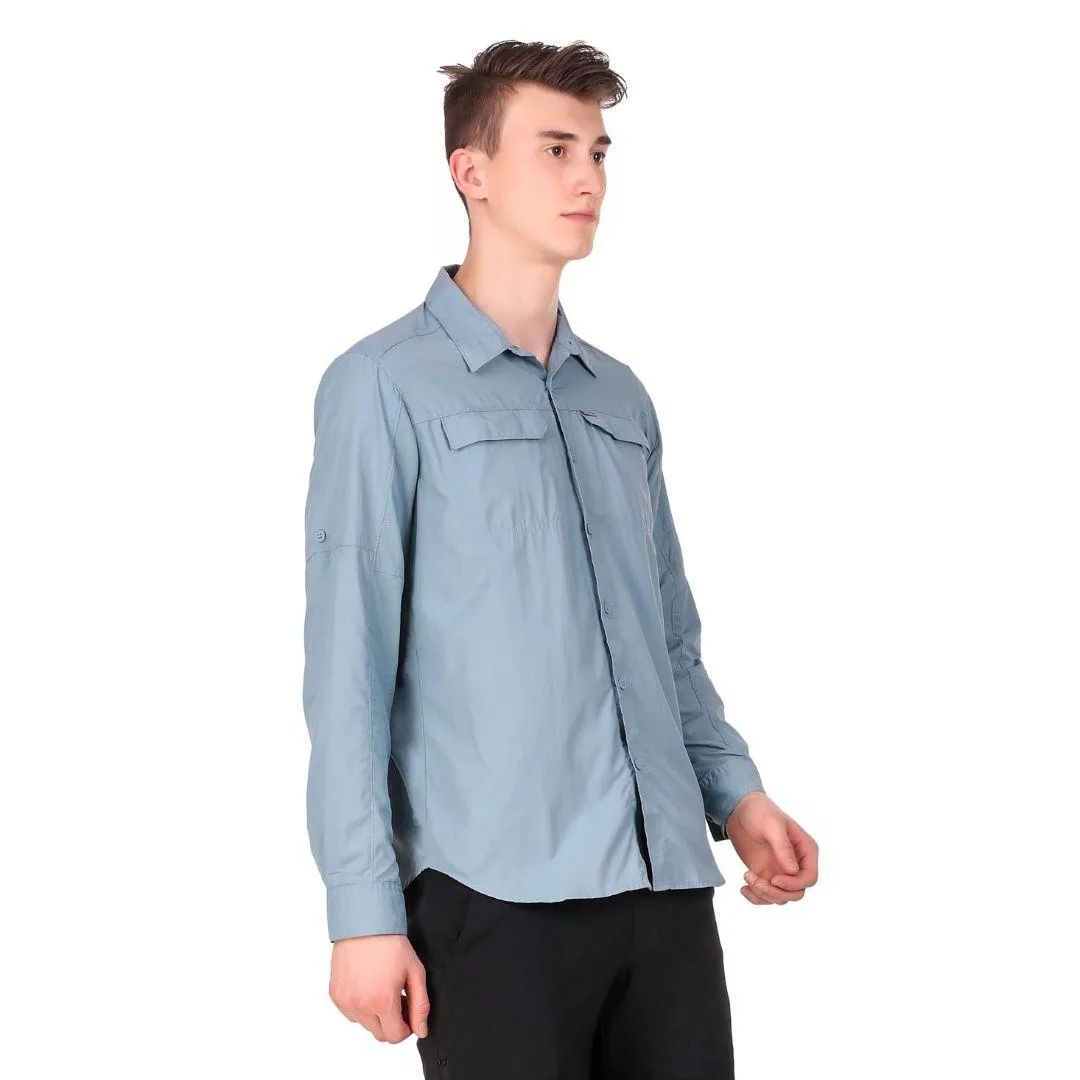 Columbia Men Blue Omni-Wick Silver Ridge 2.0 Long Sleeve Shirt