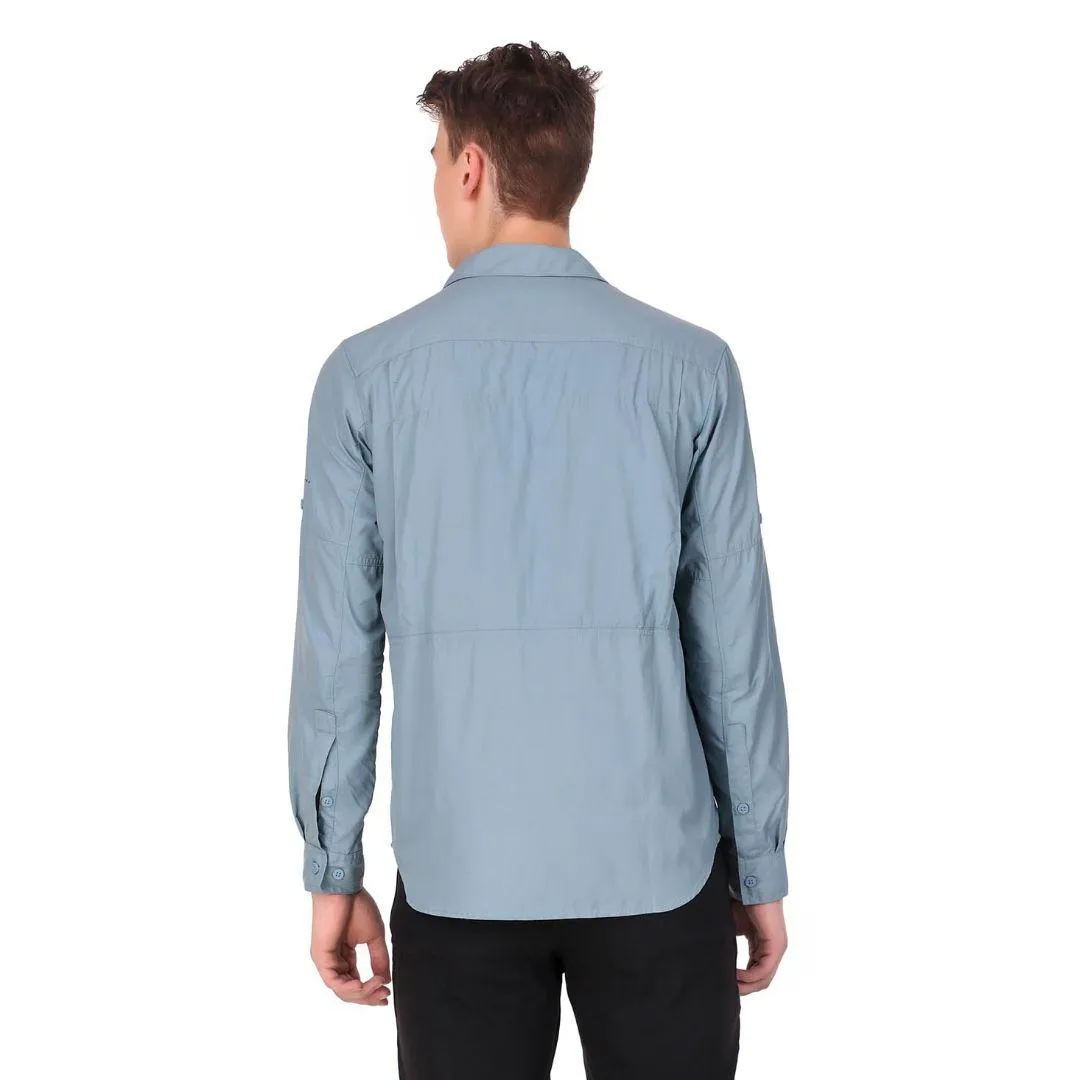 Columbia Men Blue Omni-Wick Silver Ridge 2.0 Long Sleeve Shirt
