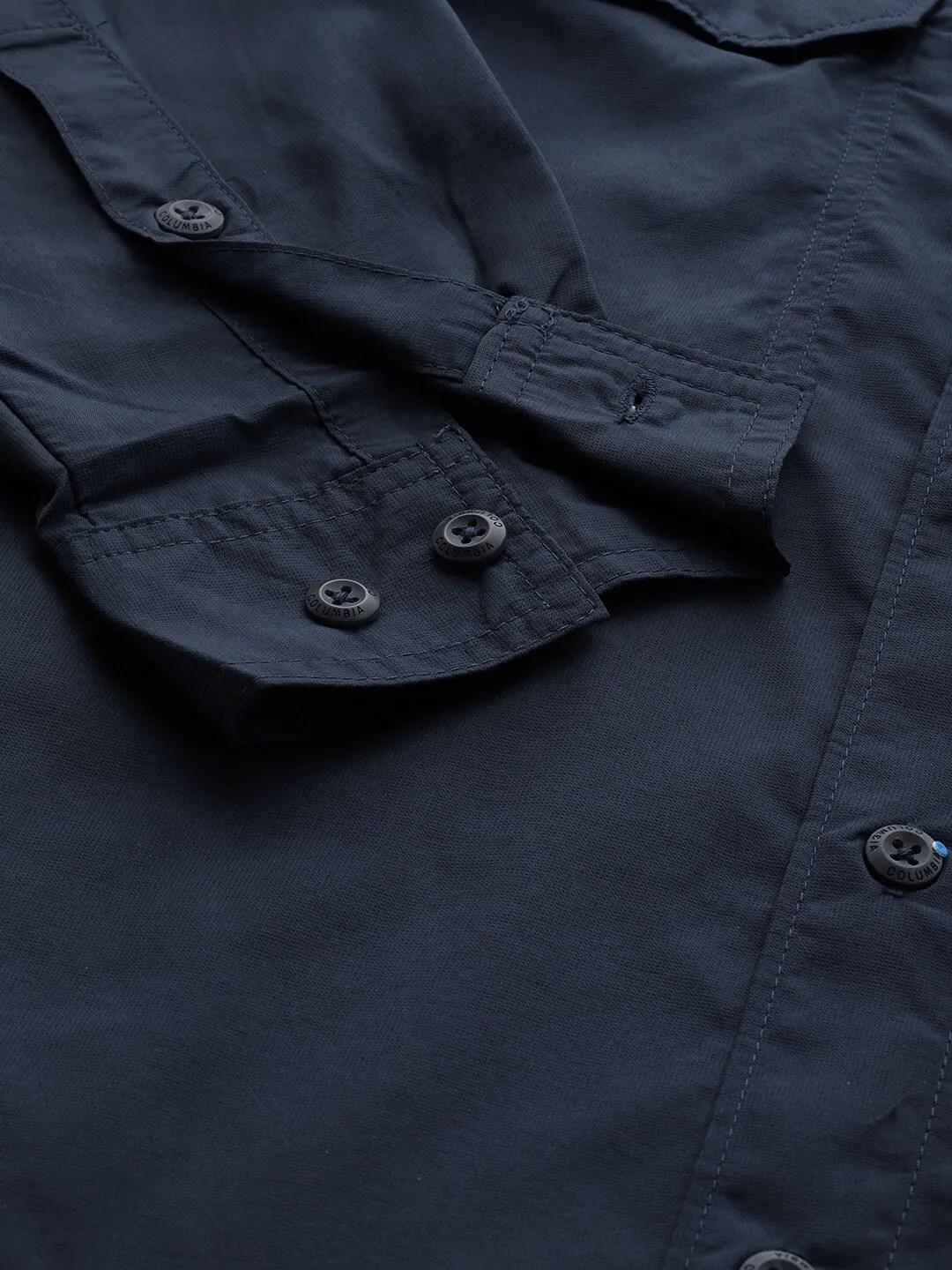Columbia Men Blue Omni-Wick Silver Ridge 2.0 Long Sleeve Shirt