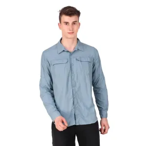 Columbia Men Blue Omni-Wick Silver Ridge 2.0 Long Sleeve Shirt