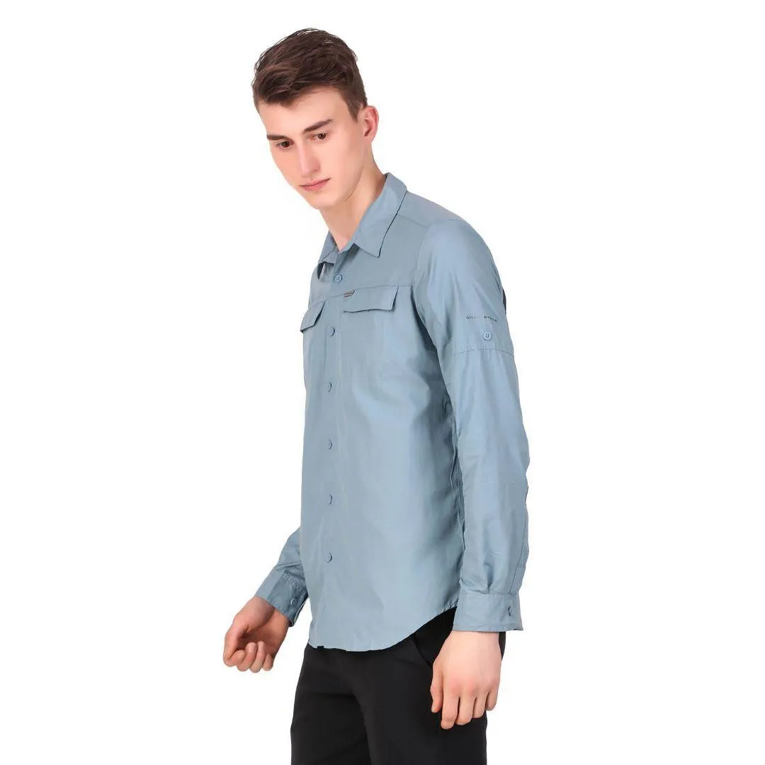 Columbia Men Blue Omni-Wick Silver Ridge 2.0 Long Sleeve Shirt