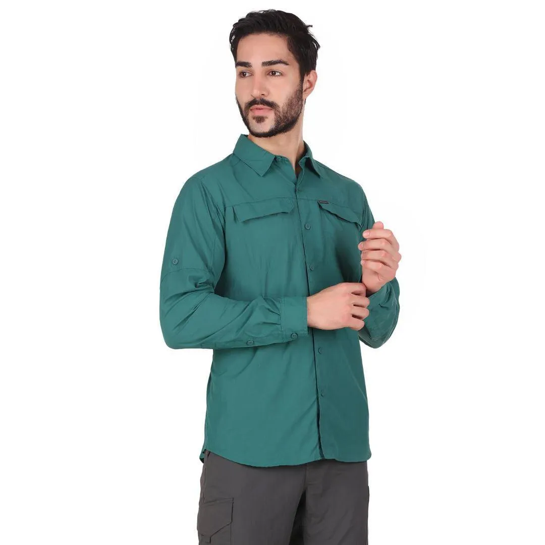 Columbia Men Blue Omni-Wick Silver Ridge 2.0 Long Sleeve Shirt