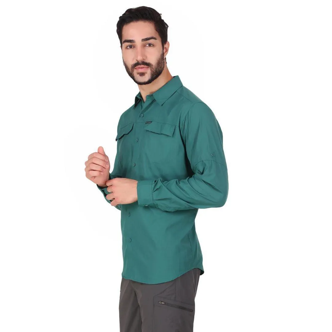 Columbia Men Blue Omni-Wick Silver Ridge 2.0 Long Sleeve Shirt
