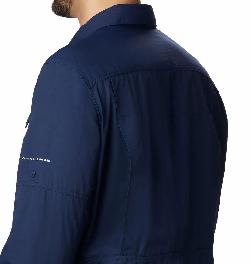 Columbia Men Blue Omni-Wick Silver Ridge 2.0 Long Sleeve Shirt