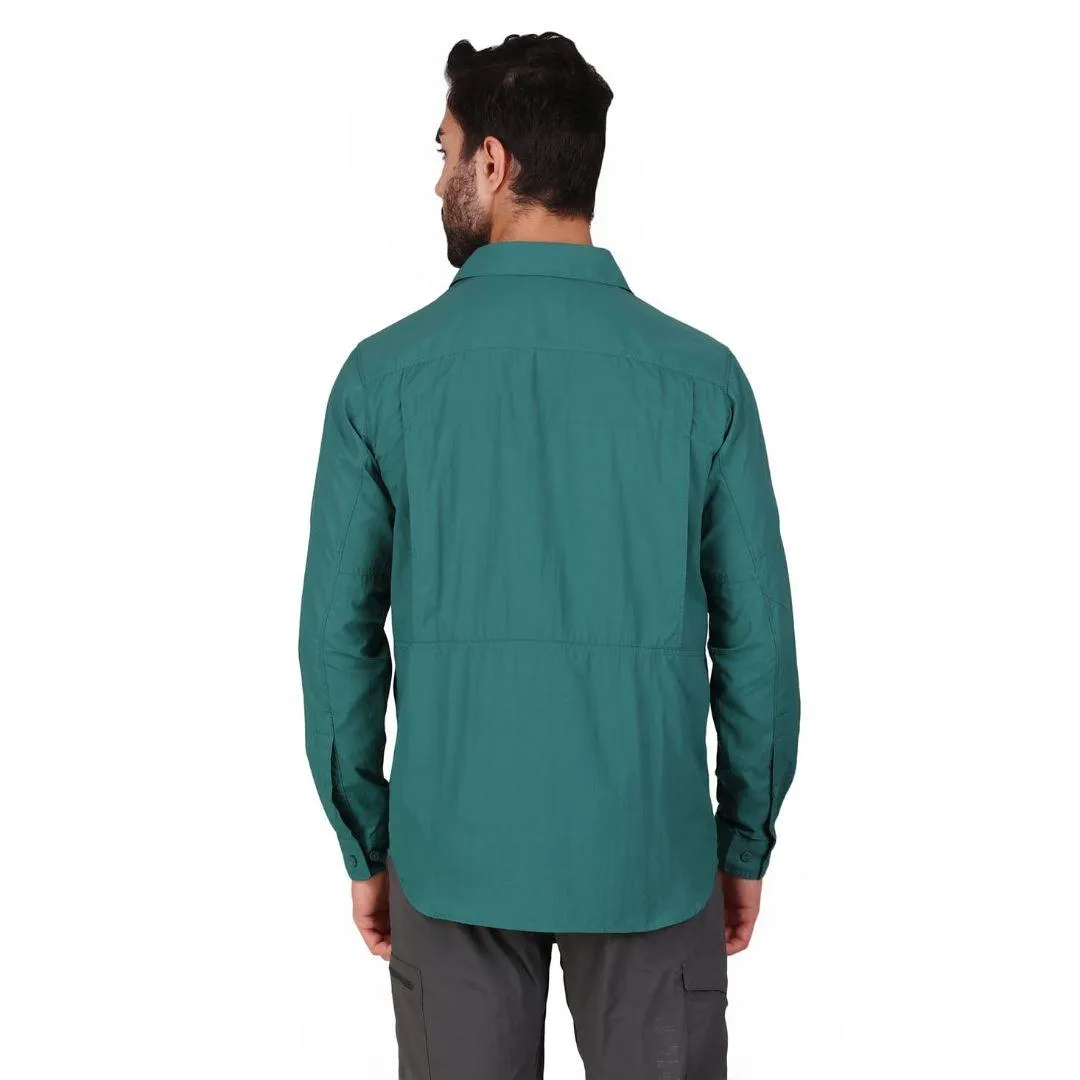 Columbia Men Blue Omni-Wick Silver Ridge 2.0 Long Sleeve Shirt