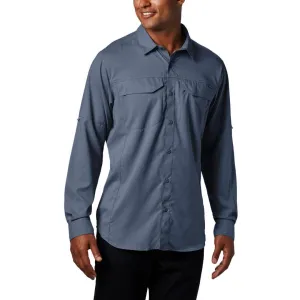 Columbia Men Blue Omni-Wick Silver Ridge Lite Long Sleeve Shirt