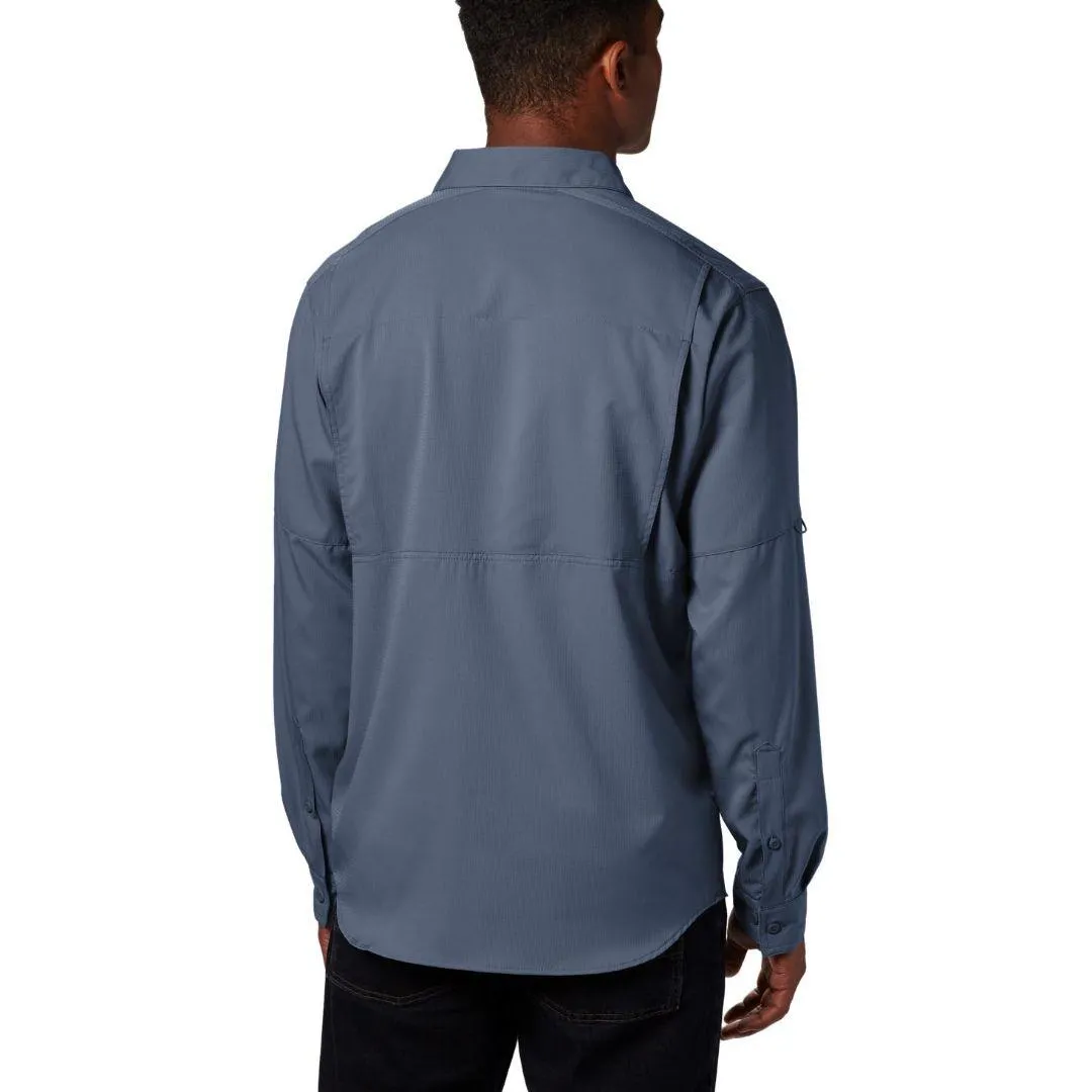 Columbia Men Blue Omni-Wick Silver Ridge Lite Long Sleeve Shirt