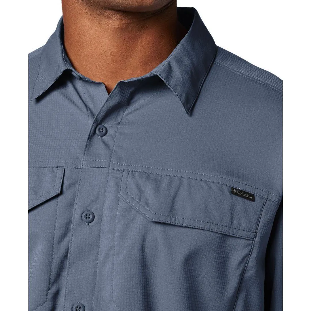 Columbia Men Blue Omni-Wick Silver Ridge Lite Long Sleeve Shirt