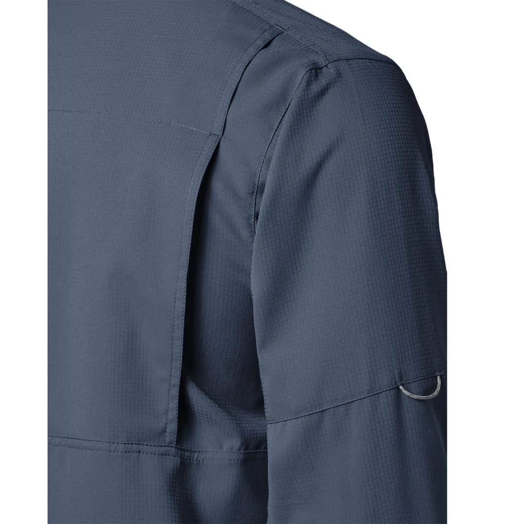 Columbia Men Blue Omni-Wick Silver Ridge Lite Long Sleeve Shirt