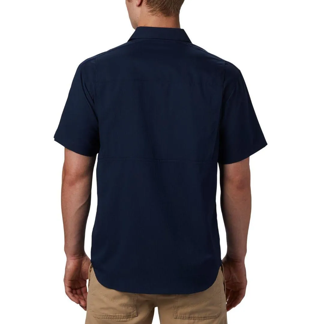 Columbia Men Blue Omni-Wick Silver Ridge Lite Short Sleeve Shirt