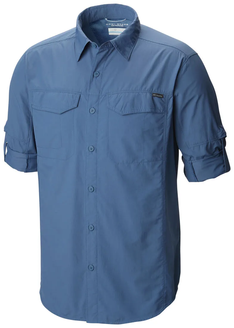 Columbia Men Blue Omni-Wick Silver Ridge Long Sleeve Shirt