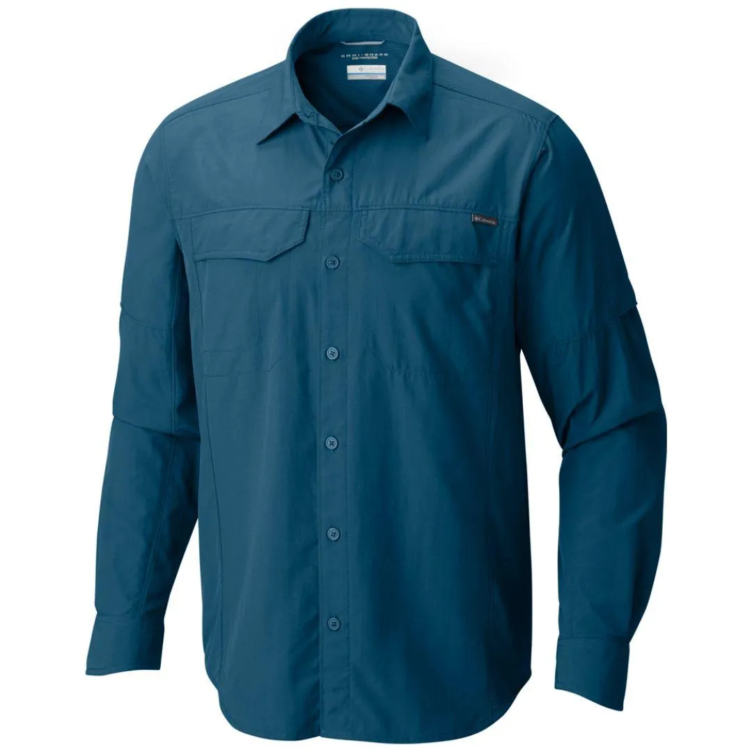 Columbia Men Blue Omni-Wick Silver Ridge Long Sleeve Shirt