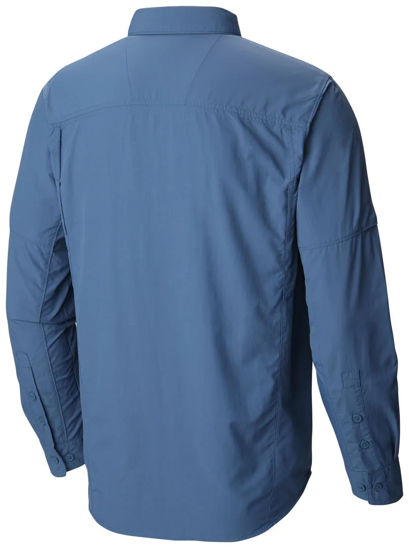 Columbia Men Blue Omni-Wick Silver Ridge Long Sleeve Shirt