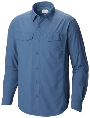 Columbia Men Blue Omni-Wick Silver Ridge Long Sleeve Shirt