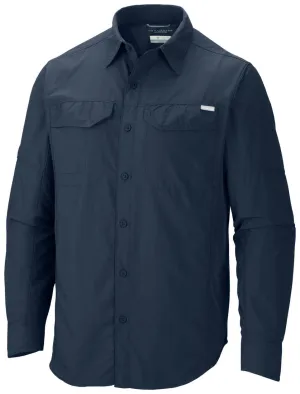 Columbia Men Blue Omni-Wick Silver Ridge Long Sleeve Shirt