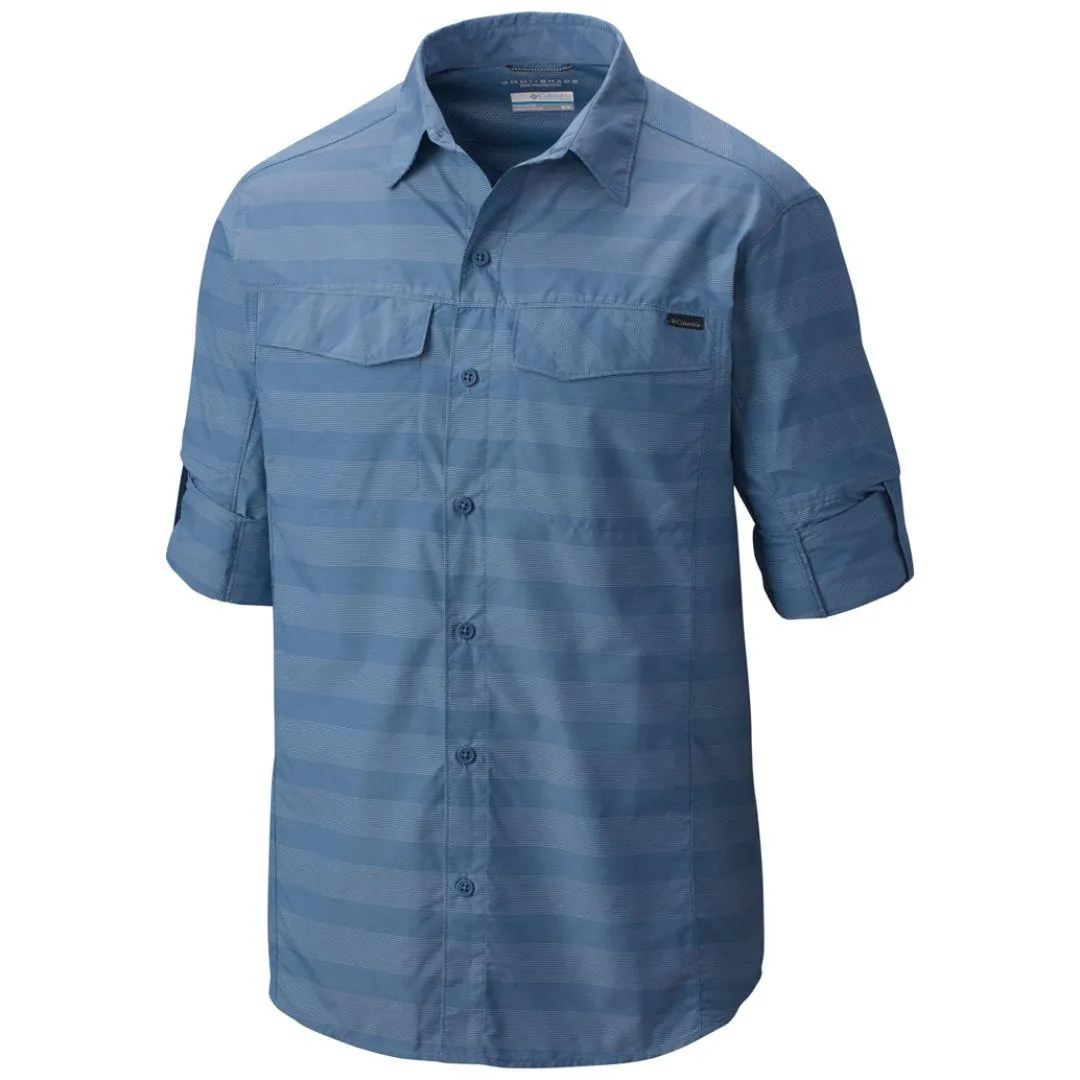 Columbia Men Blue Omni-Wick Silver Ridge Plaid Long Sleeve Shirt