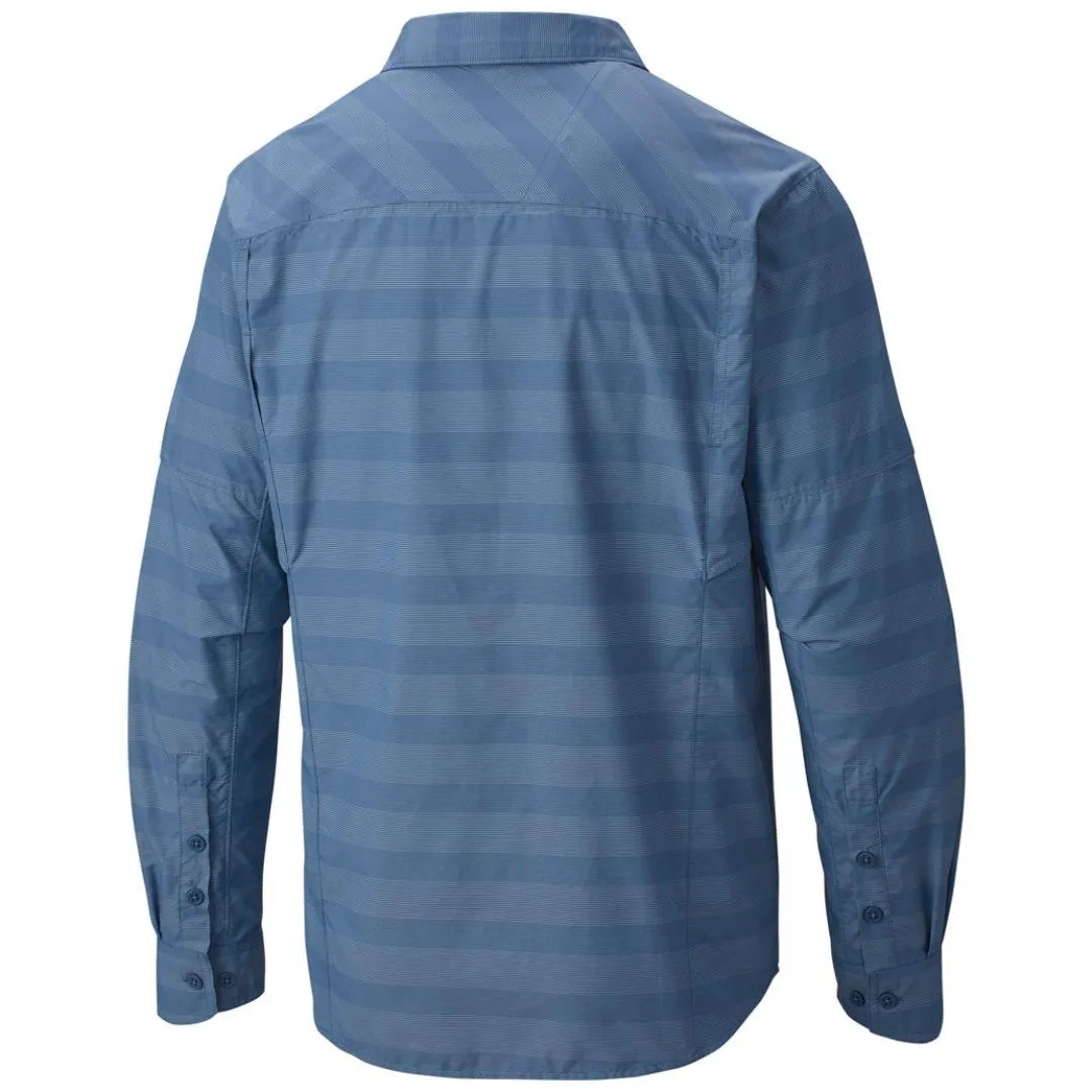 Columbia Men Blue Omni-Wick Silver Ridge Plaid Long Sleeve Shirt