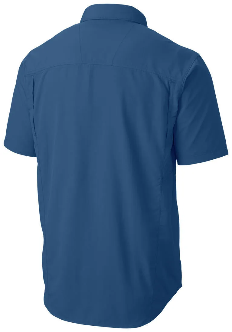 Columbia Men Blue Omni-Wick Silver Ridge Short Sleeve Shirt