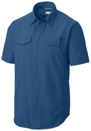 Columbia Men Blue Omni-Wick Silver Ridge Short Sleeve Shirt