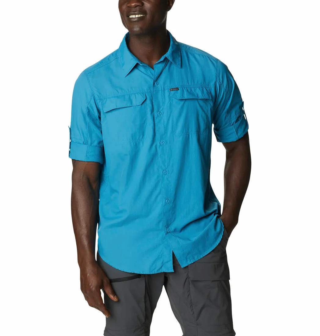 Columbia Men Blue Omni-Wick Silver Ridge2.0 Long Sleeve Shirt