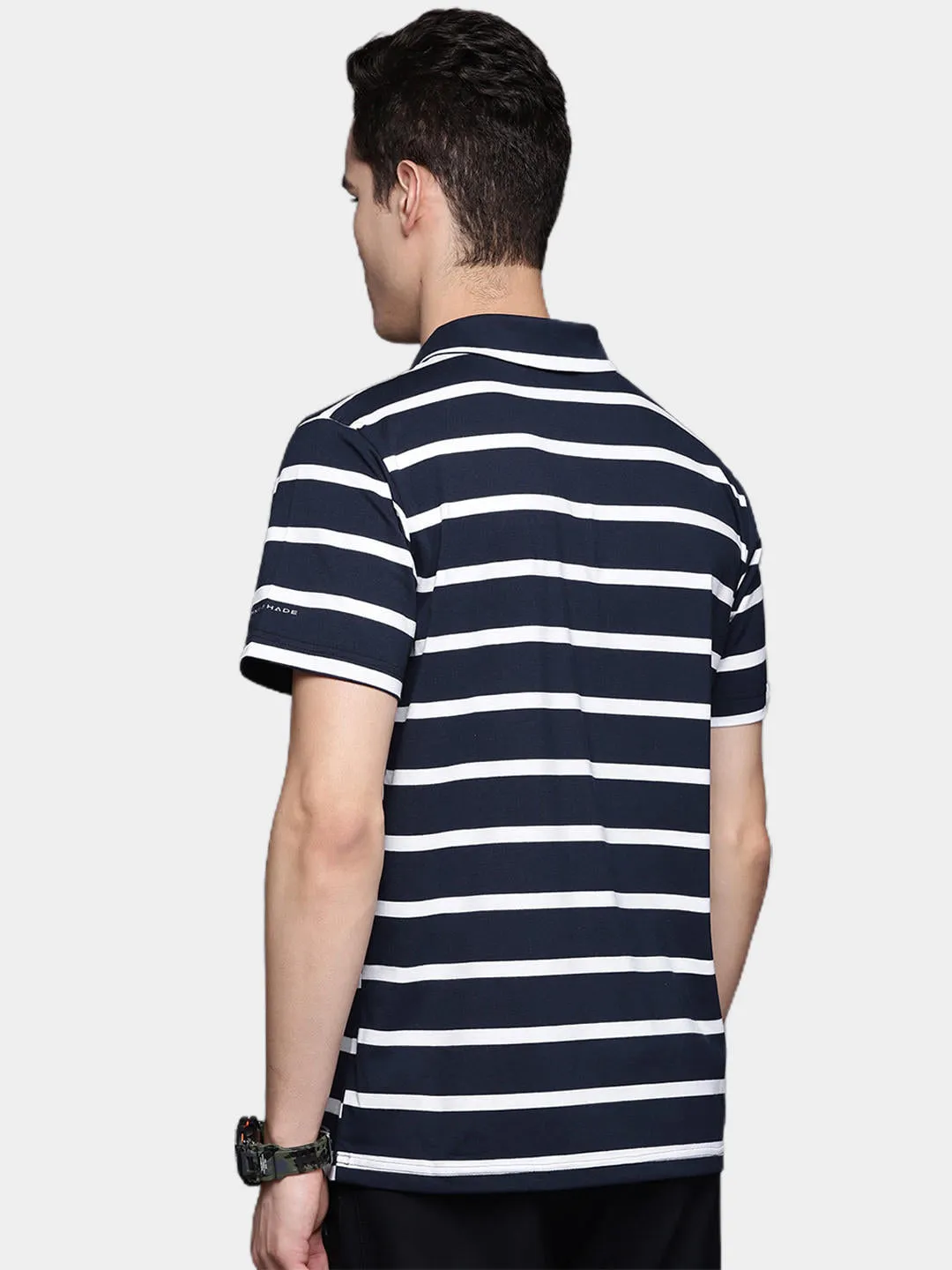 Columbia Men Blue Omni-Wick Sun Trek Polo Tshirt