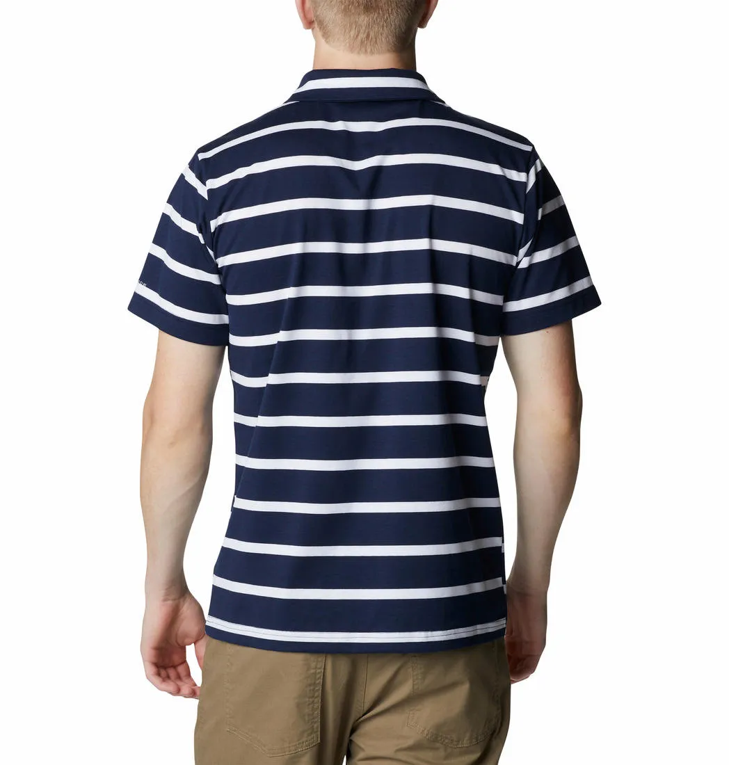 Columbia Men Blue Omni-Wick Sun Trek Polo Tshirt