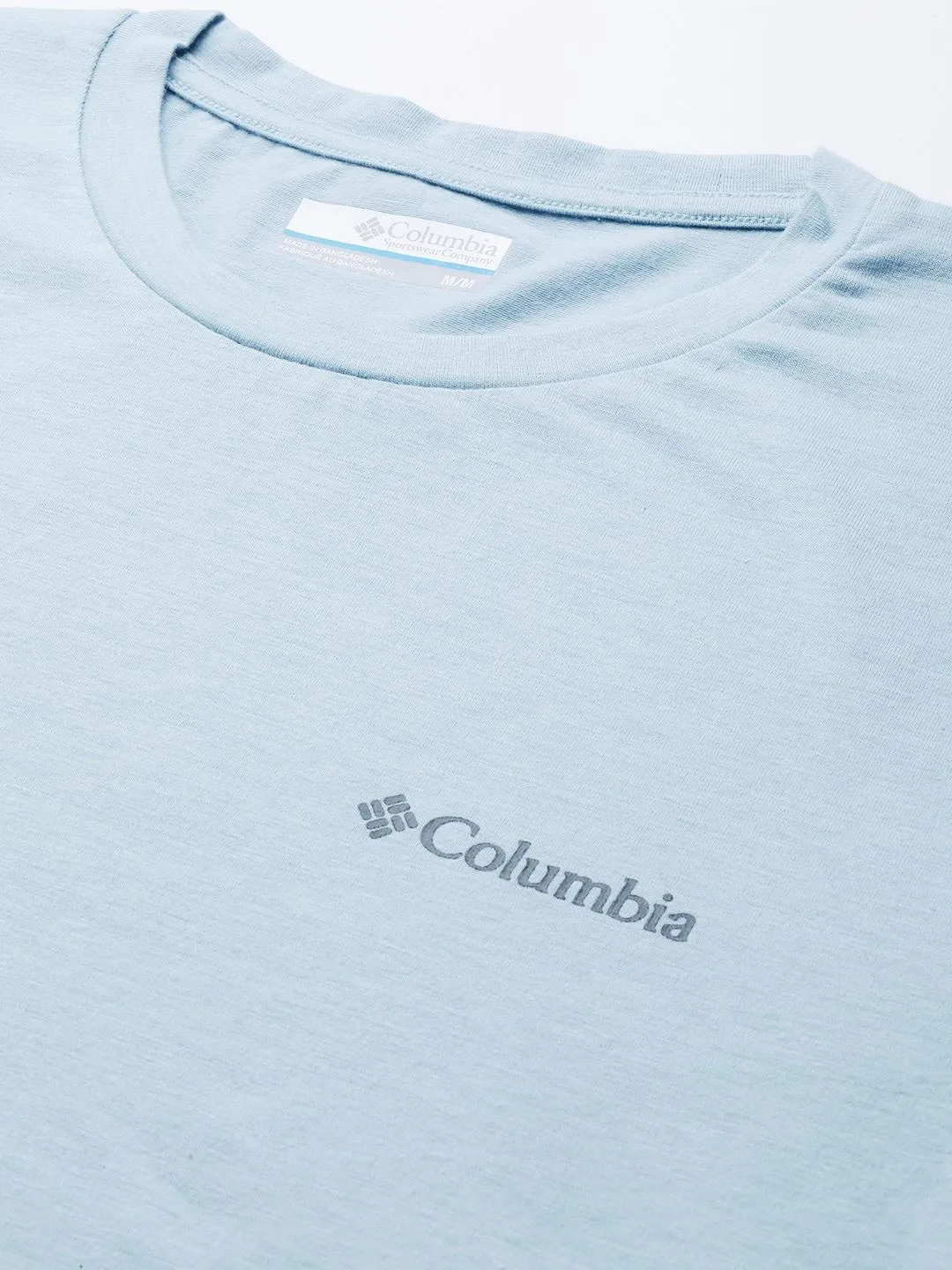 Columbia Men Blue Omni-Wick Sun Trek Tshirt