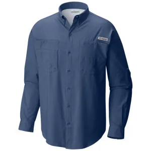 Columbia Men Blue Omni-Wick Tamiami II Long Sleeve Shirt