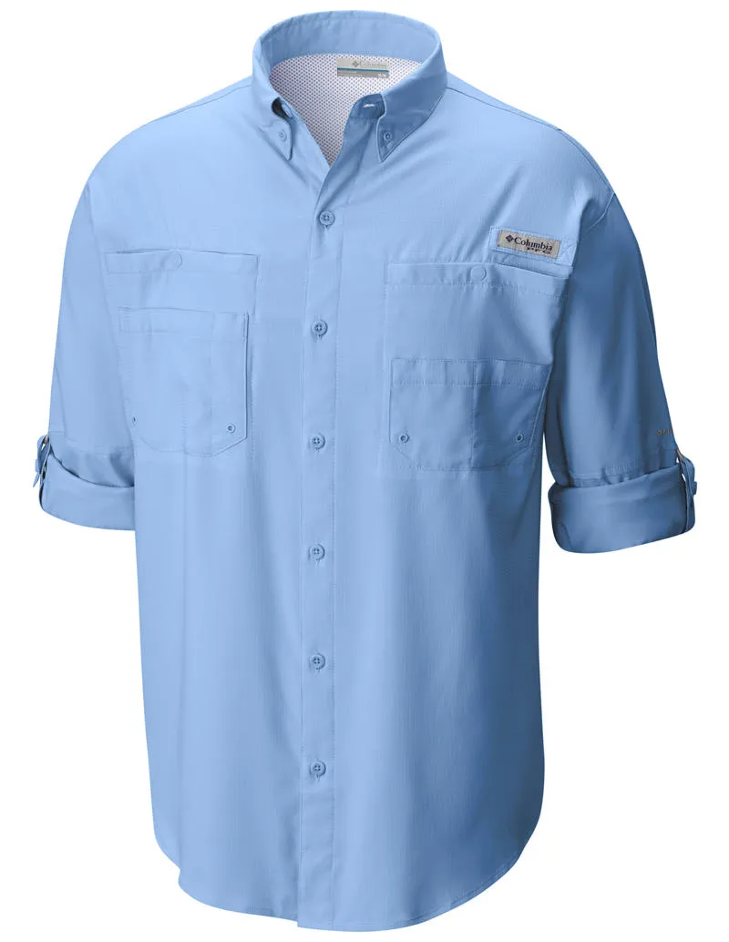 Columbia Men Blue Omni-Wick Tamiami II Short Sleeve Shirt