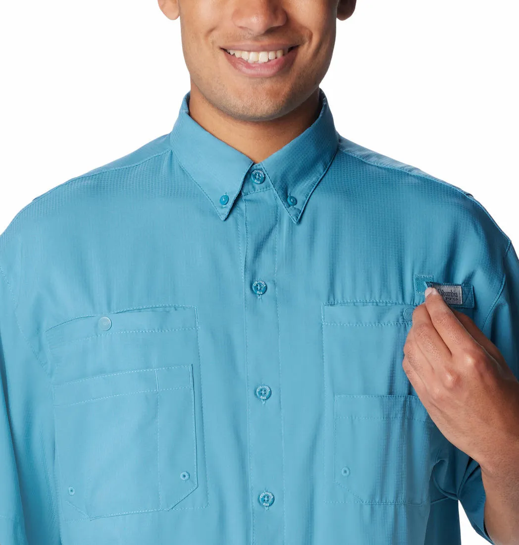 Columbia Men Blue Omni-Wick Tamiami II Short Sleeve Shirt