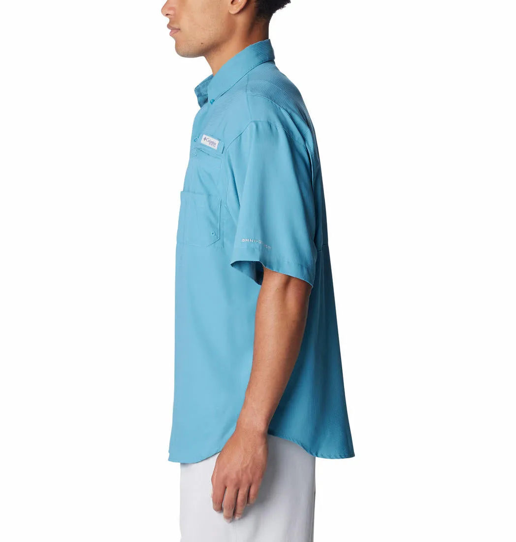 Columbia Men Blue Omni-Wick Tamiami II Short Sleeve Shirt