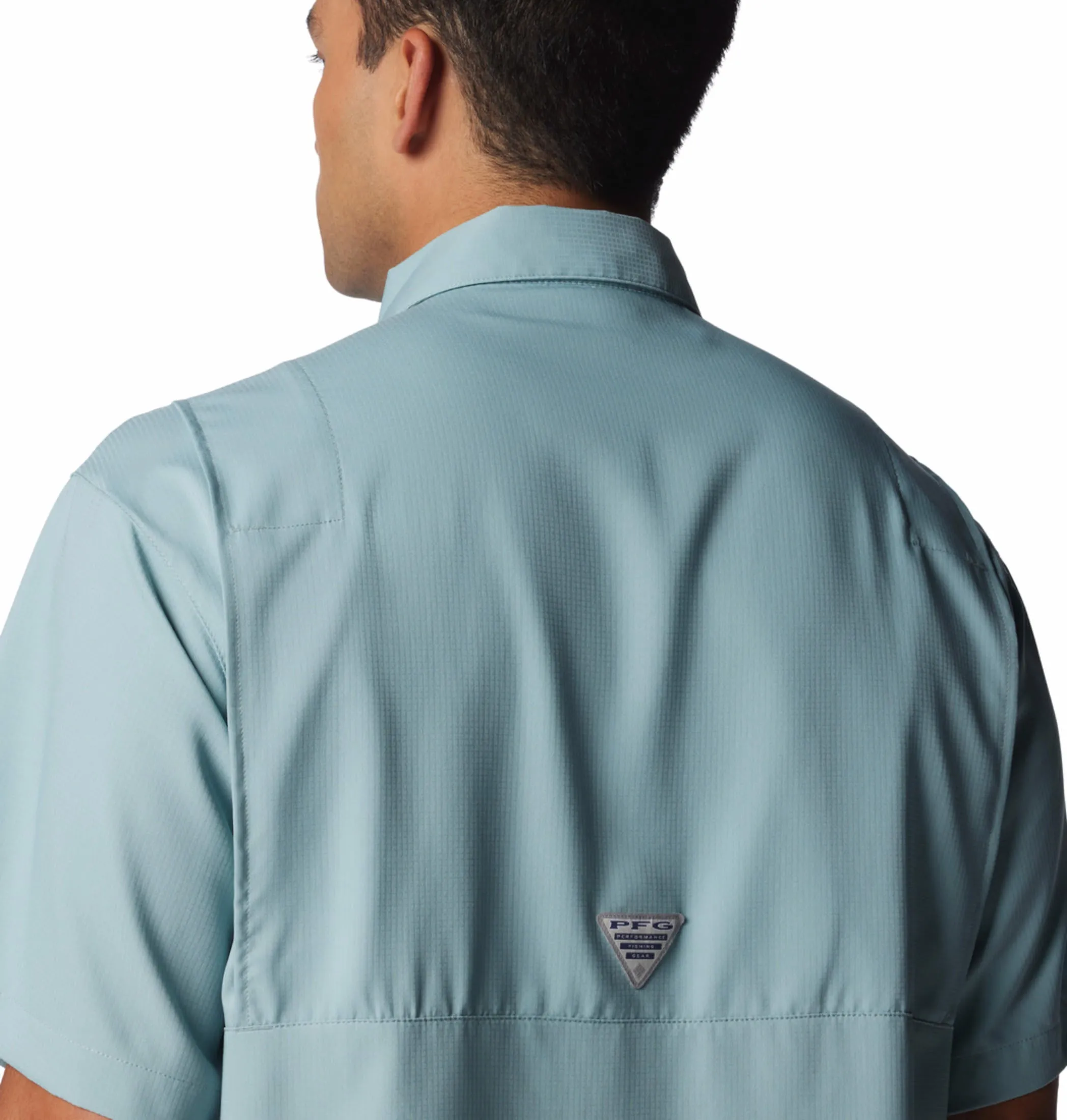 Columbia Men Blue Omni-Wick Tamiami II Short Sleeve Shirt