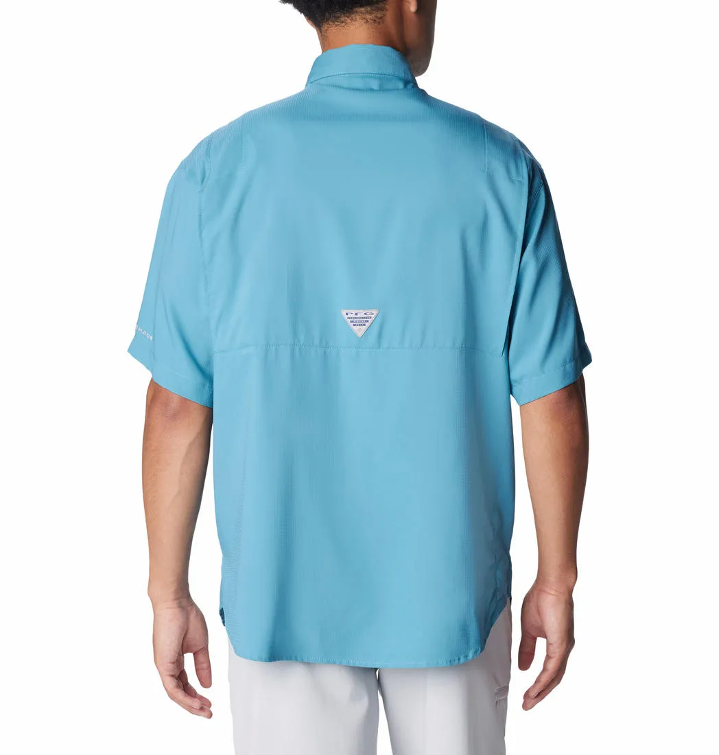 Columbia Men Blue Omni-Wick Tamiami II Short Sleeve Shirt