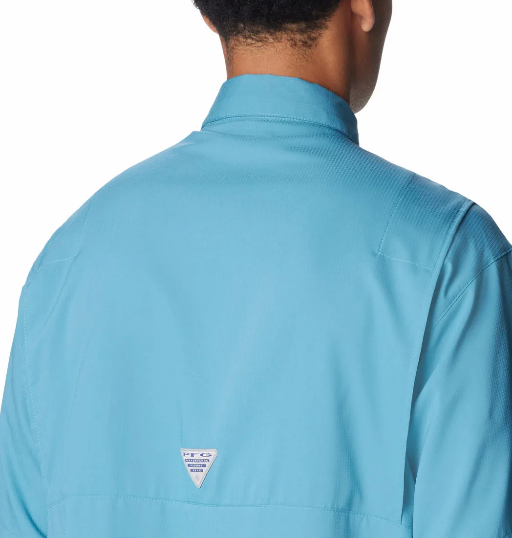 Columbia Men Blue Omni-Wick Tamiami II Short Sleeve Shirt