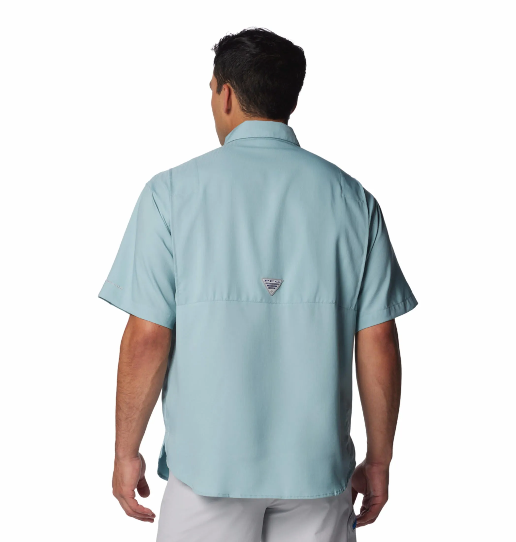 Columbia Men Blue Omni-Wick Tamiami II Short Sleeve Shirt