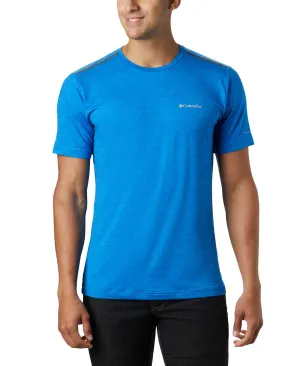 Columbia Men Blue Omni-Wick Tech Trail Crew Neck Tshirt