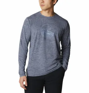 Columbia Men Blue Omni-Wick Tech Trail Graphic Tshirt