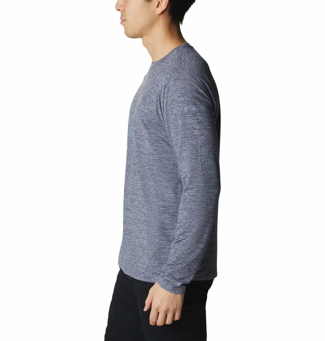 Columbia Men Blue Omni-Wick Tech Trail Graphic Tshirt