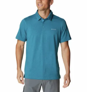 Columbia Men Blue Omni-Wick Tech Trail Polo Tshirt