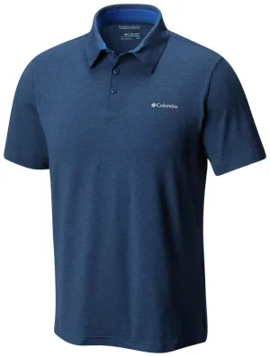 Columbia Men Blue Omni-Wick Tech Trail Polo Tshirt