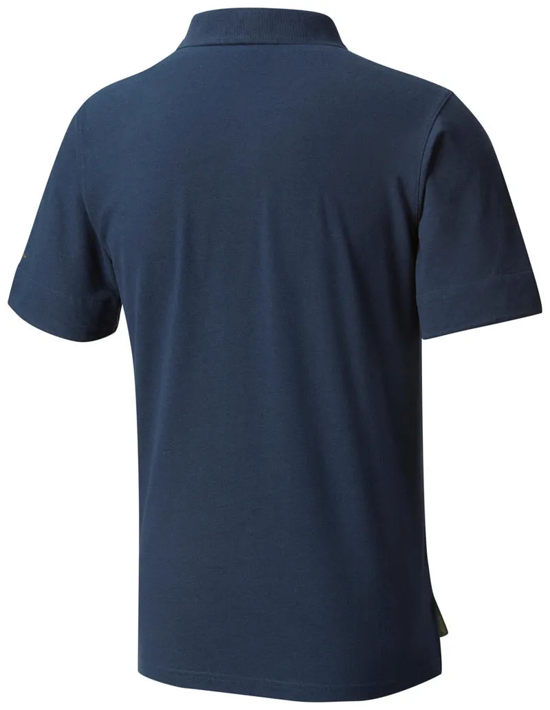 Columbia Men Blue Omni-Wick Vertical Relief Polo Tshirt