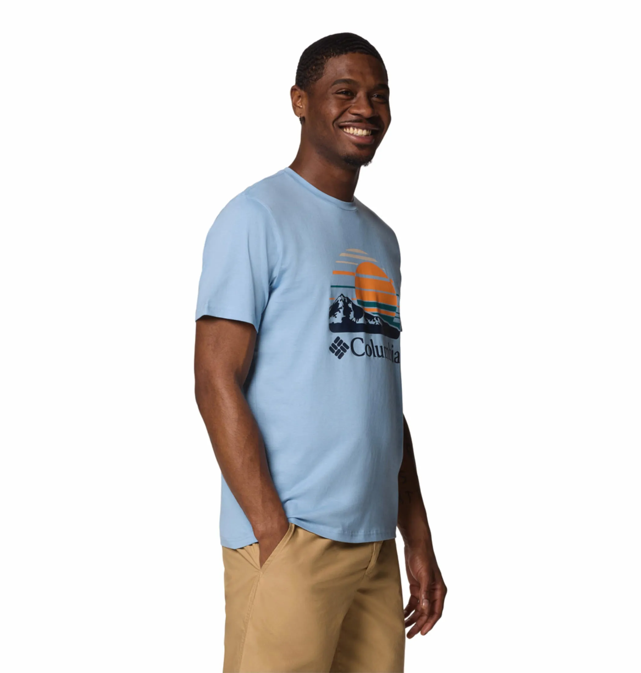 Columbia Men Blue Path Lake Graphic II Tshirt