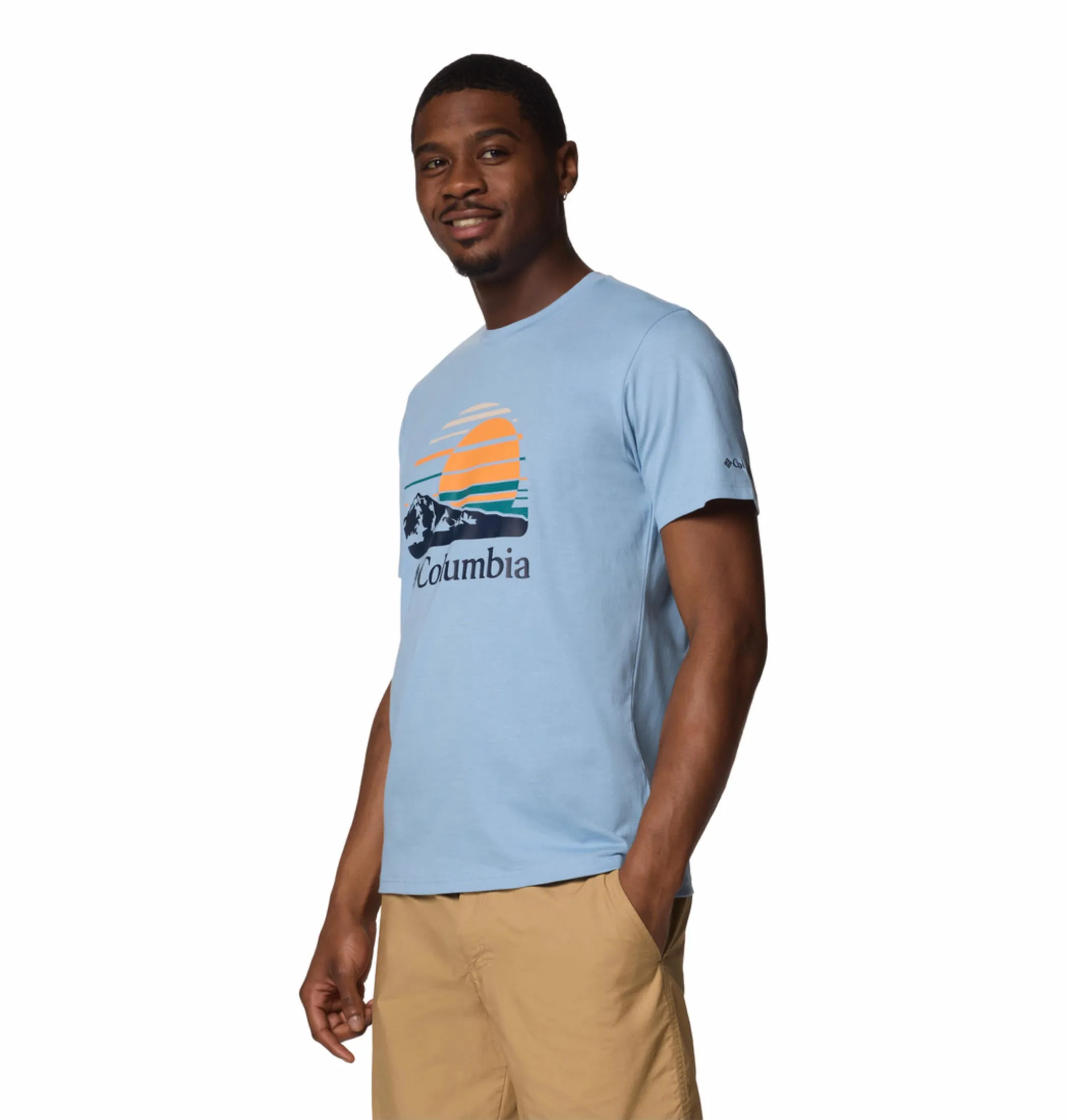 Columbia Men Blue Path Lake Graphic II Tshirt