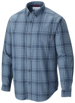 Columbia Men Blue Rapid Rivers II Long Sleeve Shirt