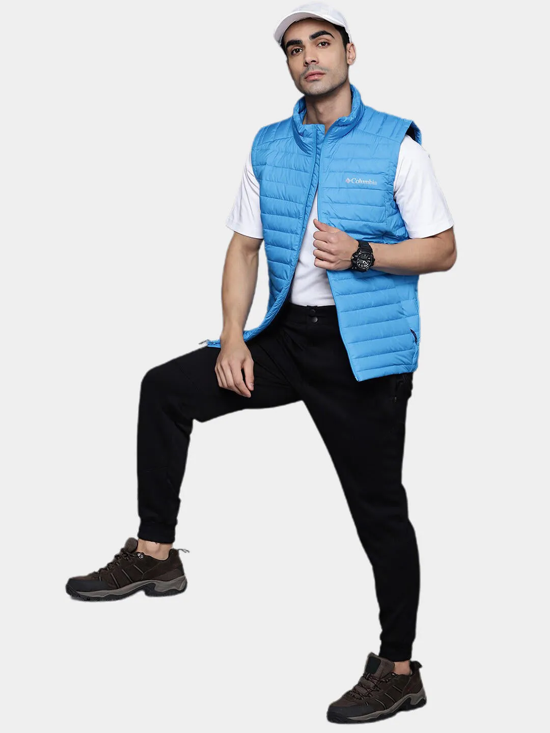 Columbia Men Blue Silver Falls Vest
