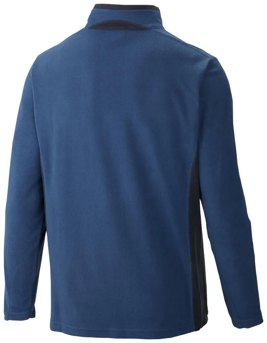 Columbia Men Blue Sun Protection Klamath Range II Half Zip Fleece