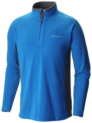 Columbia Men Blue Sun Protection Klamath Range II Half Zip Fleece