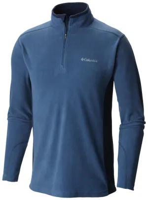Columbia Men Blue Sun Protection Klamath Range II Half Zip Fleece